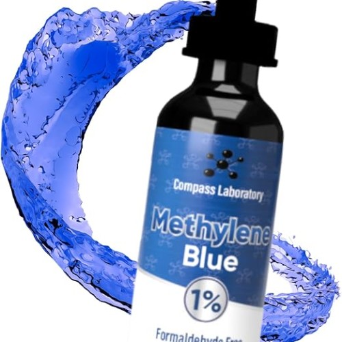 Methylene Blue Pharmaceutical Grade, USP Grade, Third-Party Tested Brain Health Dietary Supplement for Humans