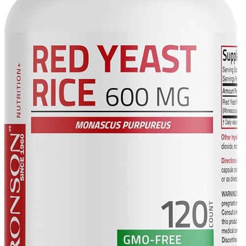 Bronson Red Yeast Rice 600 MG Monascus Purpureus Herbal Health