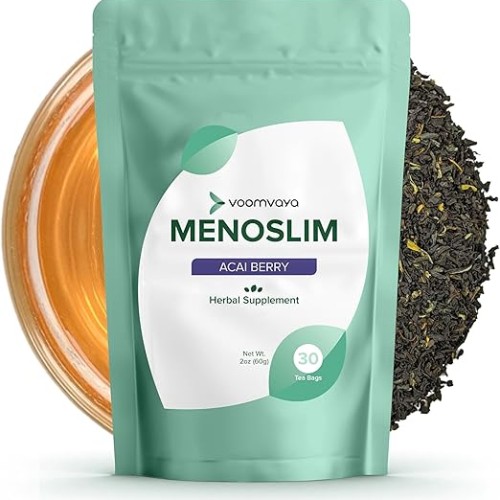 VoomVaya MenoSlim Tea - Hormone Balance Tea, Perimenopause &amp; Estrogen Supplement for Women