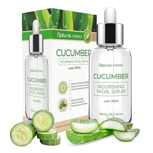 Cucumber &amp; Aloe Face Serum - Dermatologist Tested