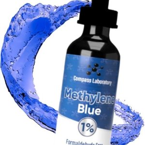 Methylene Blue Pharmaceutical Grade, USP Grade, Third-Party Tested Brain Health Dietary Supplement for Humans