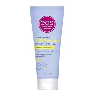 eos 24H Moisture Travel Body Lotion- Vanilla Cashmere, Travel Size Essential, Toiletries, Mini Body Lotion