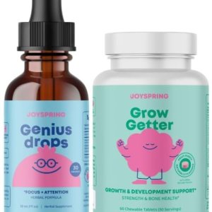 JoySpring Genius Drops and Growth Vitamins for Teens &amp; Height Support for Kids